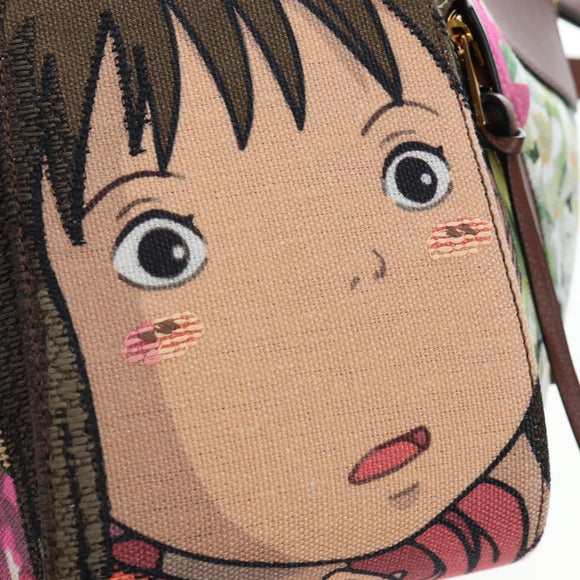 LOEWE x Studio Ghibli Spirited Away Hammock Small Bag Canvas Brown Auth 167469SM