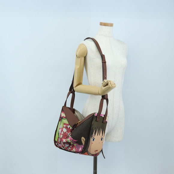LOEWE x Studio Ghibli Spirited Away Hammock Small Bag Canvas Brown Auth 167469SM