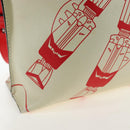 LOEWE Gundam Shoulder Bag Leather Beige Red Auth 167470M-23