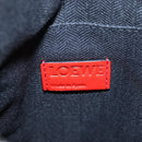 LOEWE Gundam Shoulder Bag Leather Beige Red Auth 167470M-25
