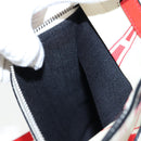 LOEWE Gundam Shoulder Bag Leather Beige Red Auth 167470M-27