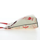 LOEWE Gundam Shoulder Bag Leather Beige Red Auth 167470M-5