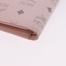 MCM Vicetos Hello Kitty Zip Card Wallet Leather Pink Gold Auth 167472SAM-11