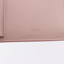 MCM Vicetos Hello Kitty Zip Card Wallet Leather Pink Gold Auth 167472SAM-14