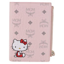 MCM Vicetos Hello Kitty Zip Card Wallet Leather Pink Gold Auth 167472SAM-2