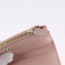 MCM Vicetos Hello Kitty Zip Card Wallet Leather Pink Gold Auth 167472SAM-22