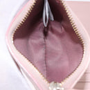 MCM Vicetos Hello Kitty Zip Card Wallet Leather Pink Gold Auth 167472SAM-23