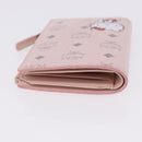 MCM Vicetos Hello Kitty Zip Card Wallet Leather Pink Gold Auth 167472SAM-6
