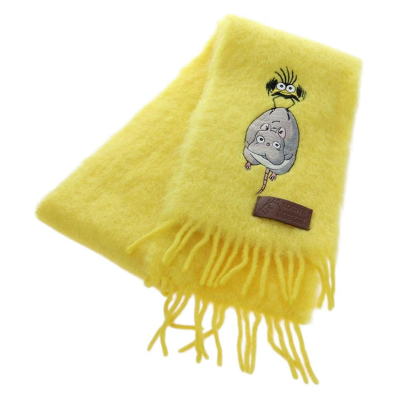 LOEWE x Studio Ghibli Spirited Away Boh Mouse Fly Bird Scarf Auth 167476SM