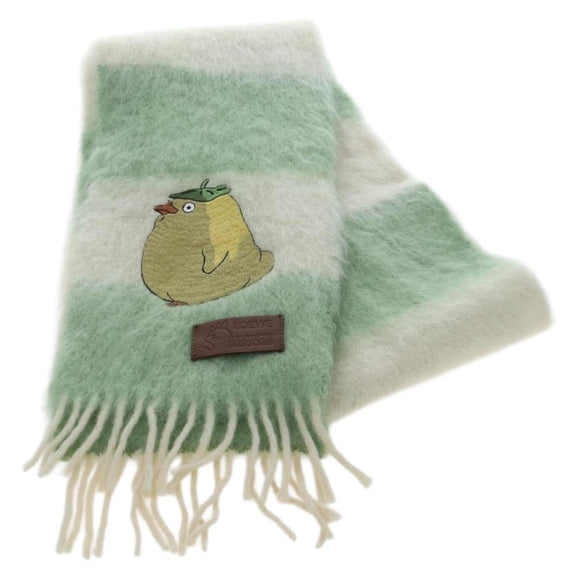 LOEWE x Studio Ghibli Spirited Away Ootori Scarf mohair Green Auth 167477SM