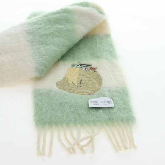 LOEWE x Studio Ghibli Spirited Away Ootori Scarf mohair Green Auth 167477SM