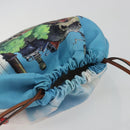 LOEWE Studio Ghibli Howl's Moving Castle Pouch Nylon Blue Auth 167480M-6
