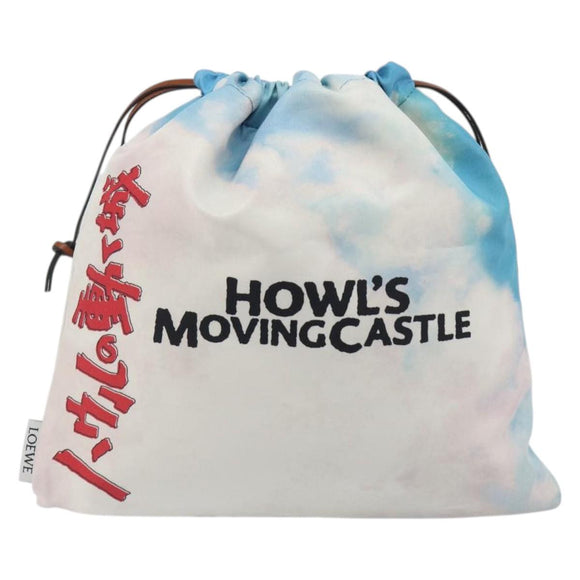 LOEWE Studio Ghibli Howl's Moving Castle Pouch Nylon Blue Auth 167481M