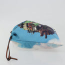 LOEWE Studio Ghibli Howl's Moving Castle Pouch Nylon Blue Auth 167481M-4