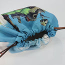 LOEWE Studio Ghibli Howl's Moving Castle Pouch Nylon Blue Auth 167481M-6
