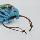 LOEWE Studio Ghibli Howl's Moving Castle Pouch Nylon Blue Auth 167481M-7