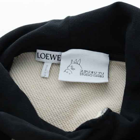 LOEWE x Studio Ghibli My Neighbor Totoro Soot Sprite Hoodie Beige Auth 167485SM