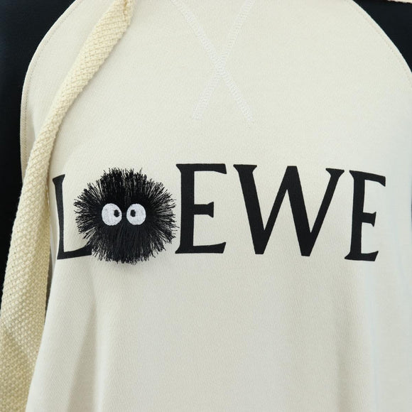LOEWE x Studio Ghibli My Neighbor Totoro Soot Sprite Hoodie Beige Auth 167485SM