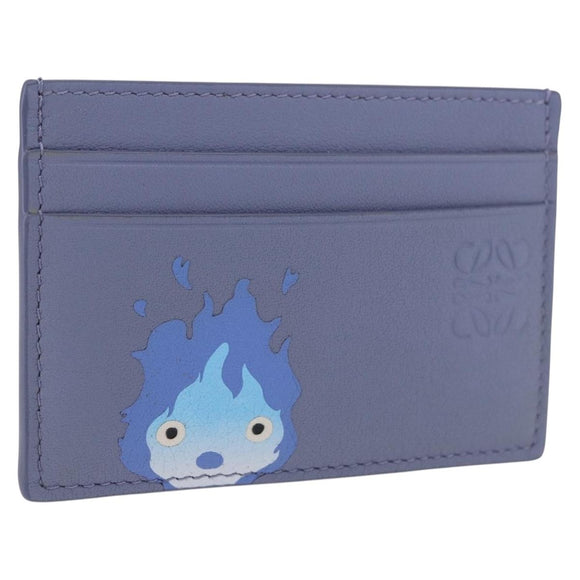 LOEWE x Studio Ghibli Howl's Moving Castle Calcifer Card Case Blue Auth 167486SM