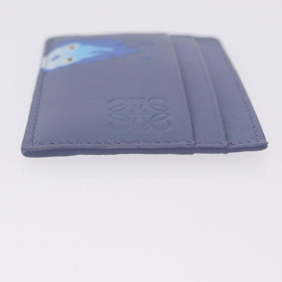 LOEWE x Studio Ghibli Howl's Moving Castle Calcifer Card Case Blue Auth 167486SM