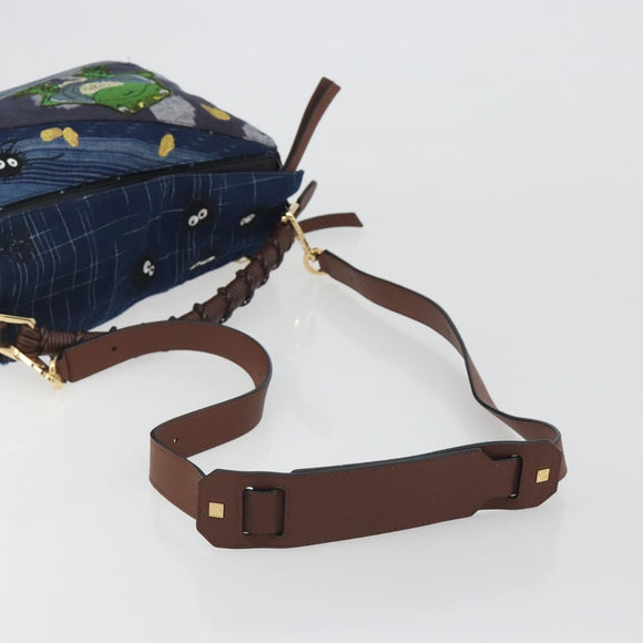 LOEWE x Studio Ghibli Puzzle Bag BORO Blue Frog Soot Sprites Blue Auth 167492SM