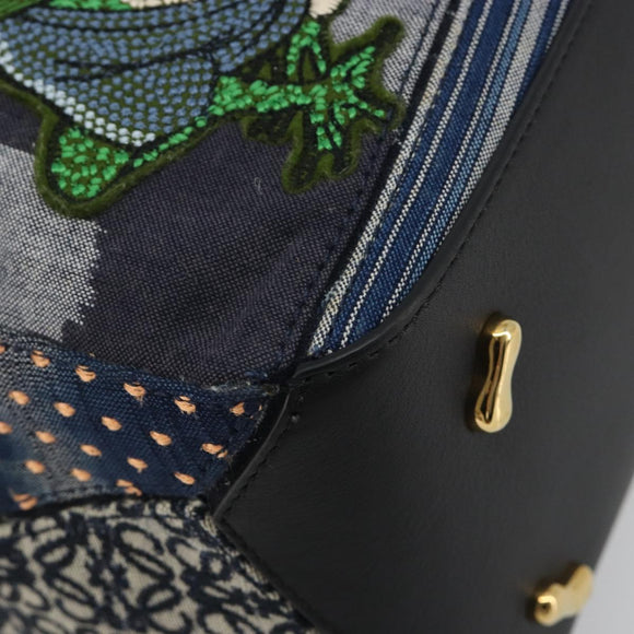 LOEWE x Studio Ghibli Puzzle Bag BORO Blue Frog Soot Sprites Blue Auth 167492SM