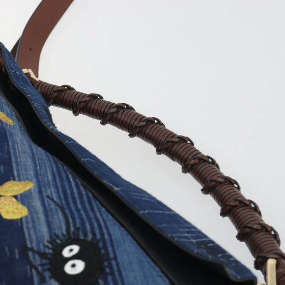 LOEWE x Studio Ghibli Puzzle Bag BORO Blue Frog Soot Sprites Blue Auth 167492SM