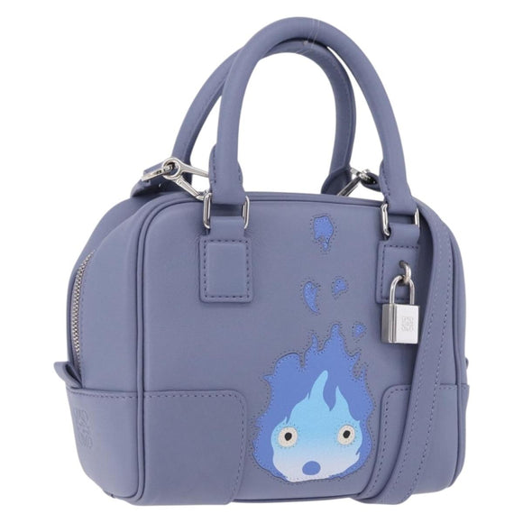 LOEWE LOEWE × Studio Ghibli Amazona 16 Calcifer Leather Blue Auth 167493SM