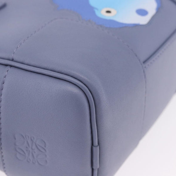 LOEWE LOEWE × Studio Ghibli Amazona 16 Calcifer Leather Blue Auth 167493SM