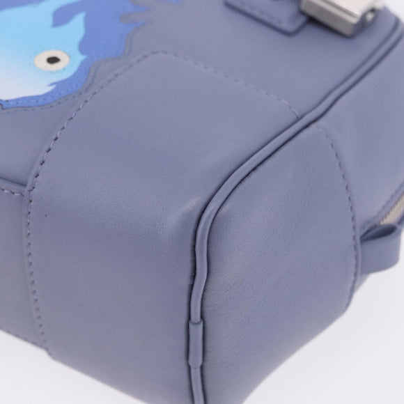 LOEWE LOEWE × Studio Ghibli Amazona 16 Calcifer Leather Blue Auth 167493SM