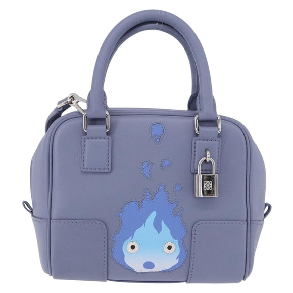 LOEWE LOEWE × Studio Ghibli Amazona 16 Calcifer Leather Blue Auth 167493SM