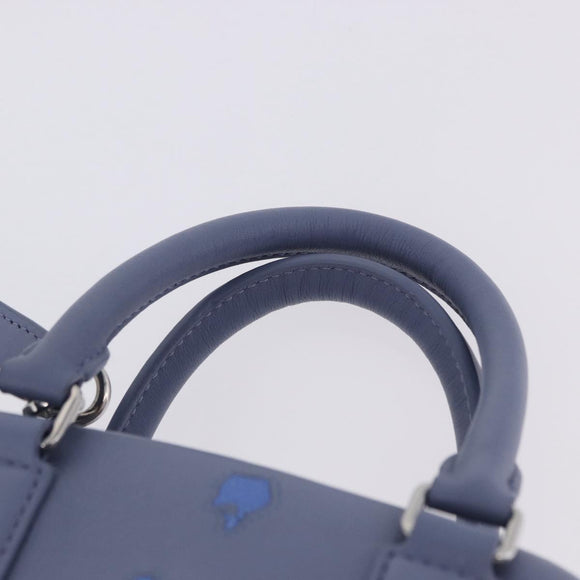 LOEWE LOEWE × Studio Ghibli Amazona 16 Calcifer Leather Blue Auth 167493SM