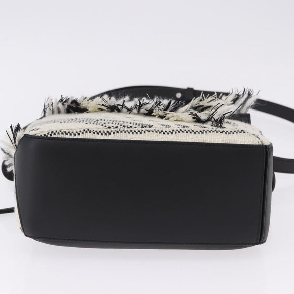 LOEWE AniAlverse Collaboration Puzzle Bag Small Cotton White Auth 167494SM