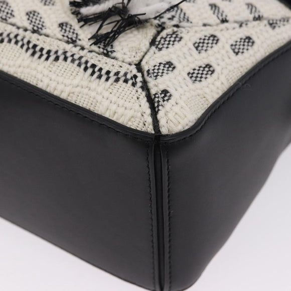 LOEWE AniAlverse Collaboration Puzzle Bag Small Cotton White Auth 167494SM