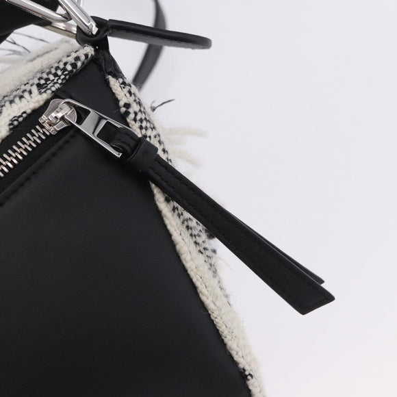 LOEWE AniAlverse Collaboration Puzzle Bag Small Cotton White Auth 167494SM