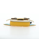FENDI Dragonite FENDIxFRGMTxPOKÉMON Chain Bag Leather Yellow Auth 167495SM-10