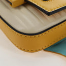 FENDI Dragonite FENDIxFRGMTxPOKÉMON Chain Bag Leather Yellow Auth 167495SM-12