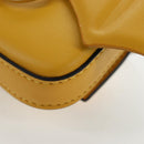 FENDI Dragonite FENDIxFRGMTxPOKÉMON Chain Bag Leather Yellow Auth 167495SM-14