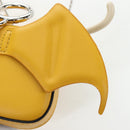 FENDI Dragonite FENDIxFRGMTxPOKÉMON Chain Bag Leather Yellow Auth 167495SM-17