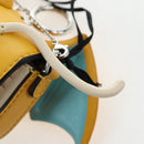 FENDI Dragonite FENDIxFRGMTxPOKÉMON Chain Bag Leather Yellow Auth 167495SM-19