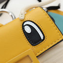 FENDI Dragonite FENDIxFRGMTxPOKÉMON Chain Bag Leather Yellow Auth 167495SM-20