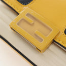 FENDI Dragonite FENDIxFRGMTxPOKÉMON Chain Bag Leather Yellow Auth 167495SM-22