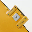 FENDI Dragonite FENDIxFRGMTxPOKÉMON Chain Bag Leather Yellow Auth 167495SM-24