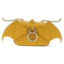 FENDI Dragonite FENDIxFRGMTxPOKÉMON Chain Bag Leather Yellow Auth 167495SM-3