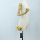 FENDI Dragonite FENDIxFRGMTxPOKÉMON Chain Bag Leather Yellow Auth 167495SM-32