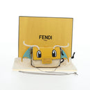 FENDI Dragonite FENDIxFRGMTxPOKÉMON Chain Bag Leather Yellow Auth 167495SM-33