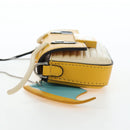 FENDI Dragonite FENDIxFRGMTxPOKÉMON Chain Bag Leather Yellow Auth 167495SM-4
