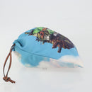 LOEWE Studio Ghibli Howl's Moving Castle Pouch Nylon Blue Auth 167496M-4