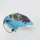 LOEWE Studio Ghibli Howl's Moving Castle Pouch Nylon Blue Auth 167497M-4