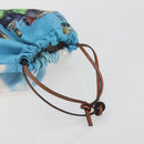 LOEWE Studio Ghibli Howl's Moving Castle Pouch Nylon Blue Auth 167497M-7
